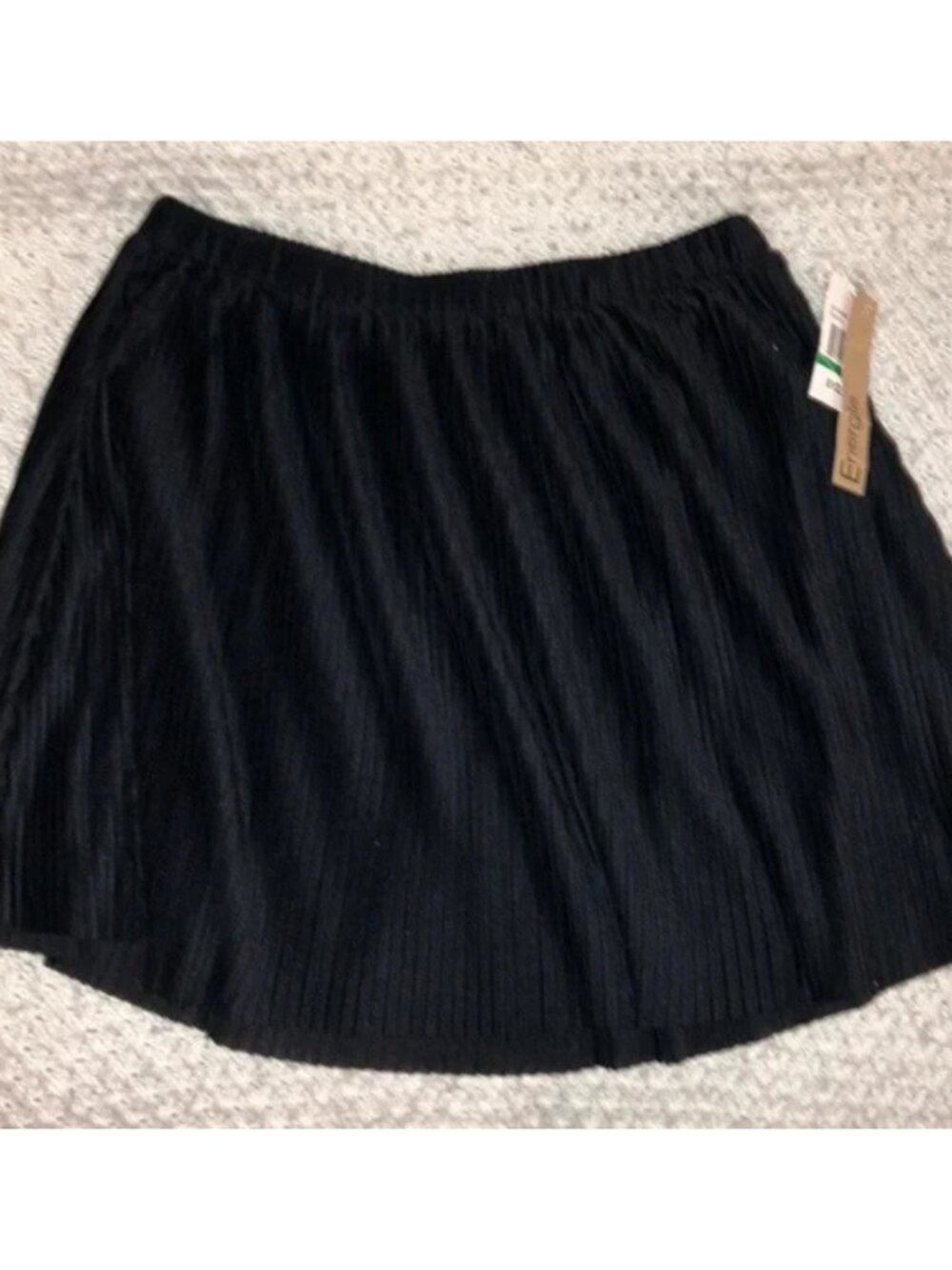 energie Black Pleated Skirt Size Large NEW NWT